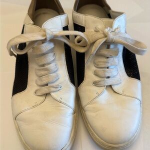 White and Black Women’s Vince Sneakers